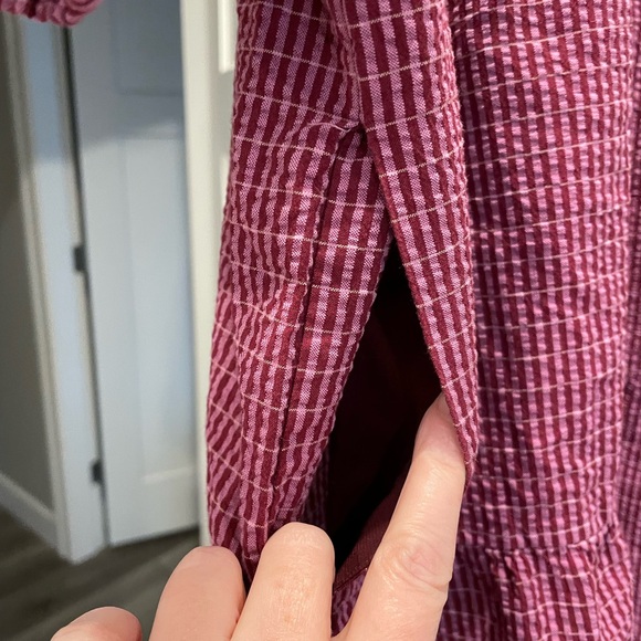 Frank & Oak Textured Raspberry Mini Dress - Picture 3 of 6